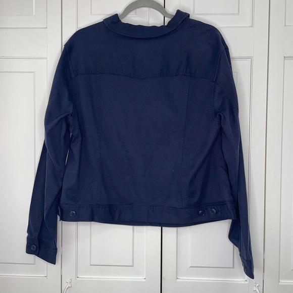 Liverpool Los Angeles Navy Blue Button-Down Jacket  1X  NWT - Picture 3 of 5